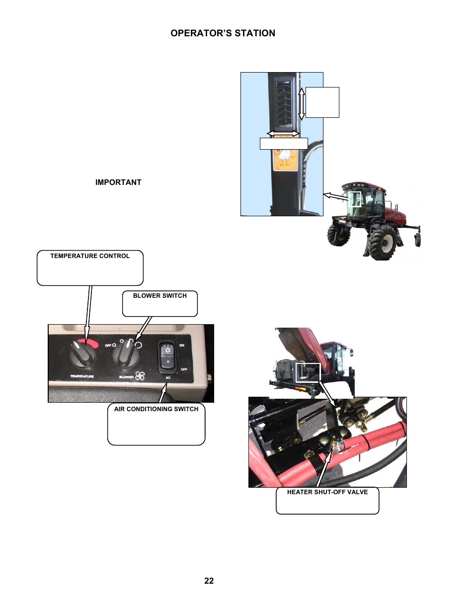 Operator’s station, 10 cab temperature | MacDon M100 SP Operators Manual User Manual | Page 24 / 193