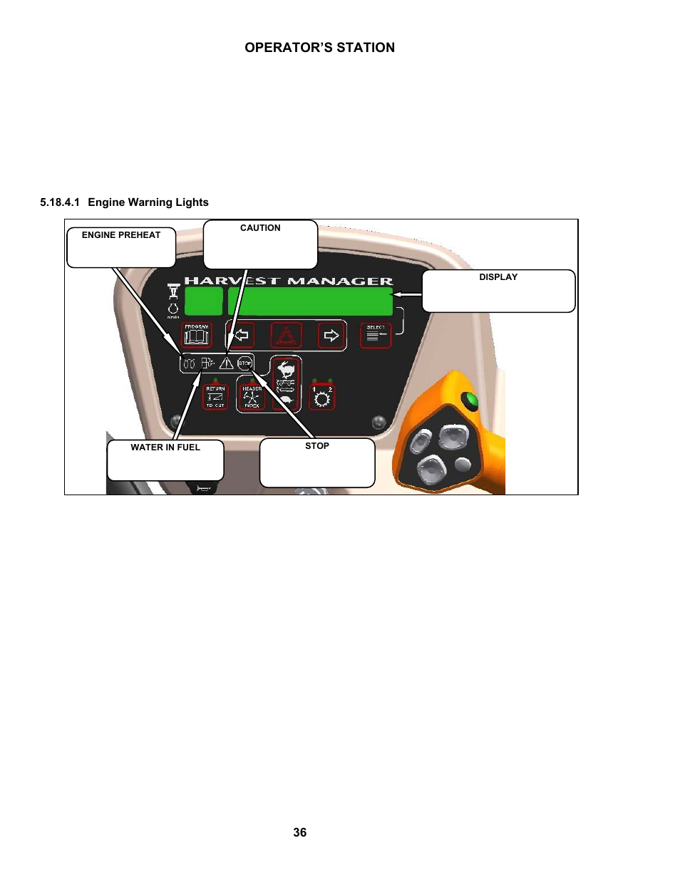 Operator’s station | MacDon M100 SP Operators Manual User Manual | Page 38 / 193