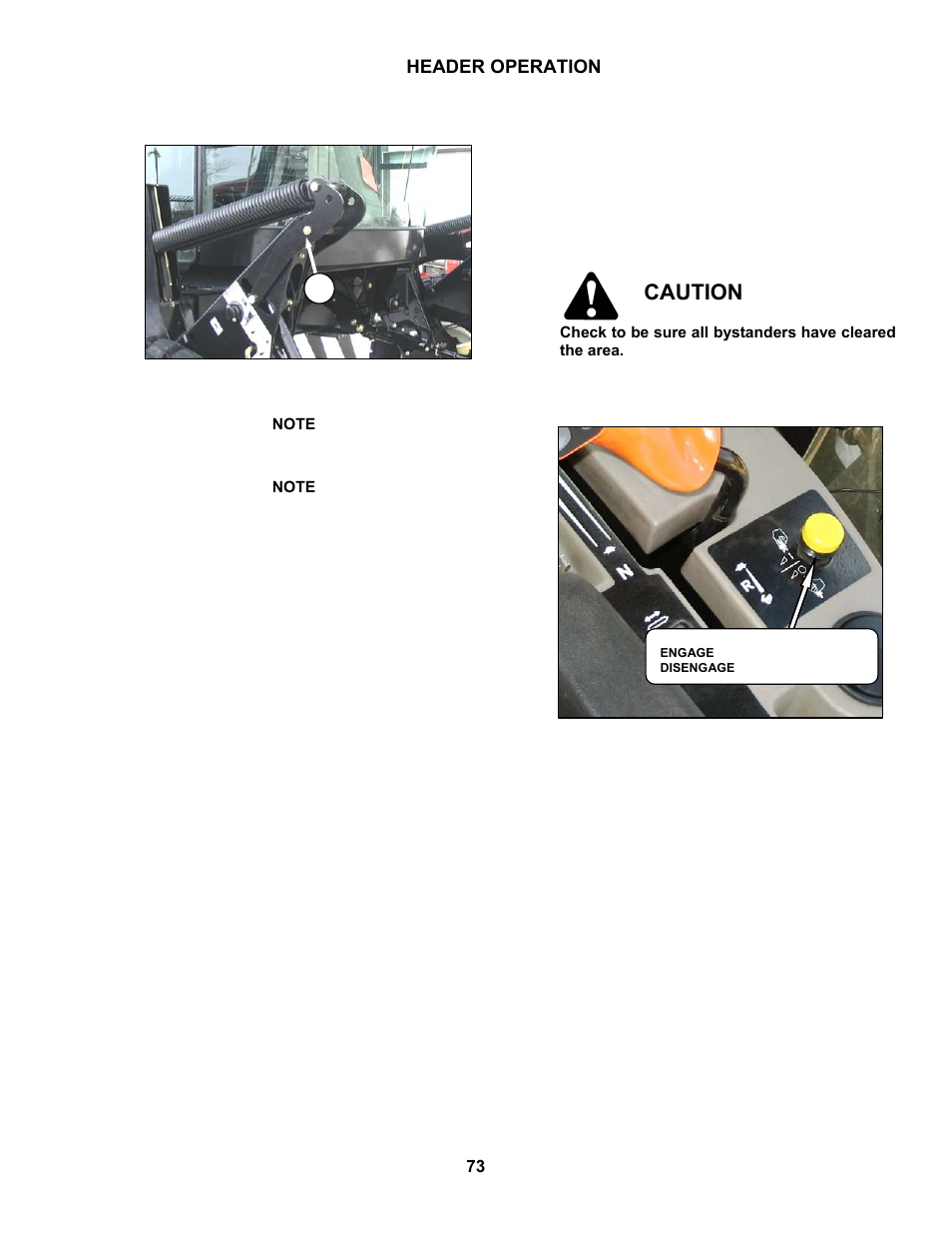 Caution | MacDon M100 SP Operators Manual User Manual | Page 75 / 193
