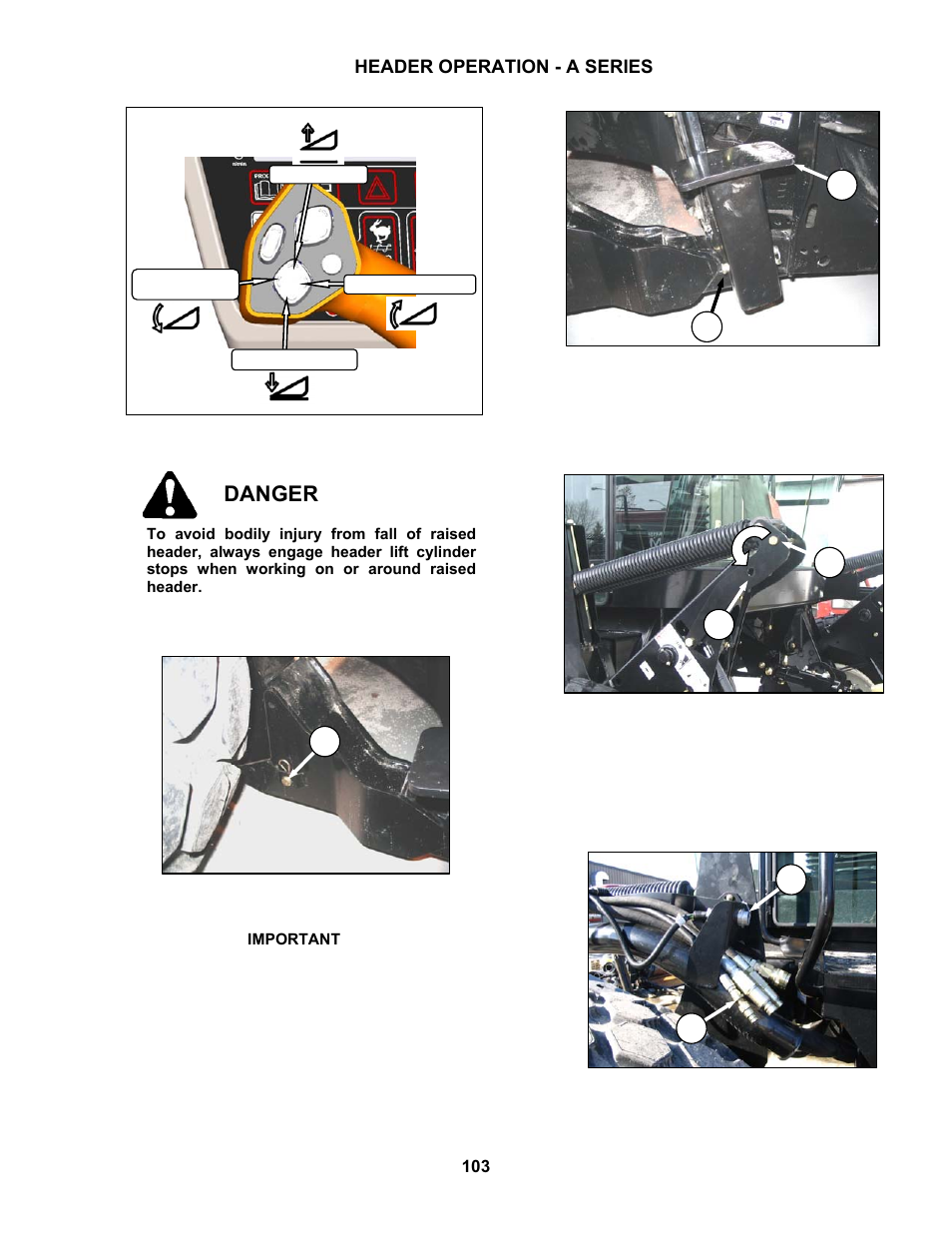 Danger | MacDon M150 SP User Manual | Page 105 / 234