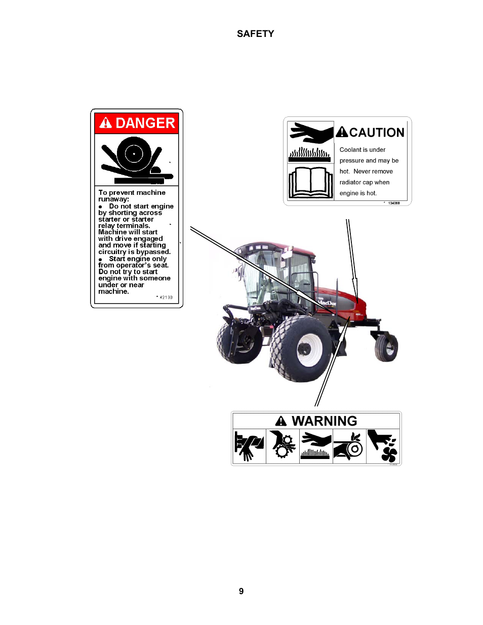 Safety | MacDon M150 SP User Manual | Page 11 / 234