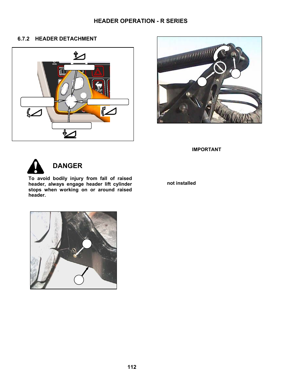 Danger | MacDon M150 SP User Manual | Page 114 / 234