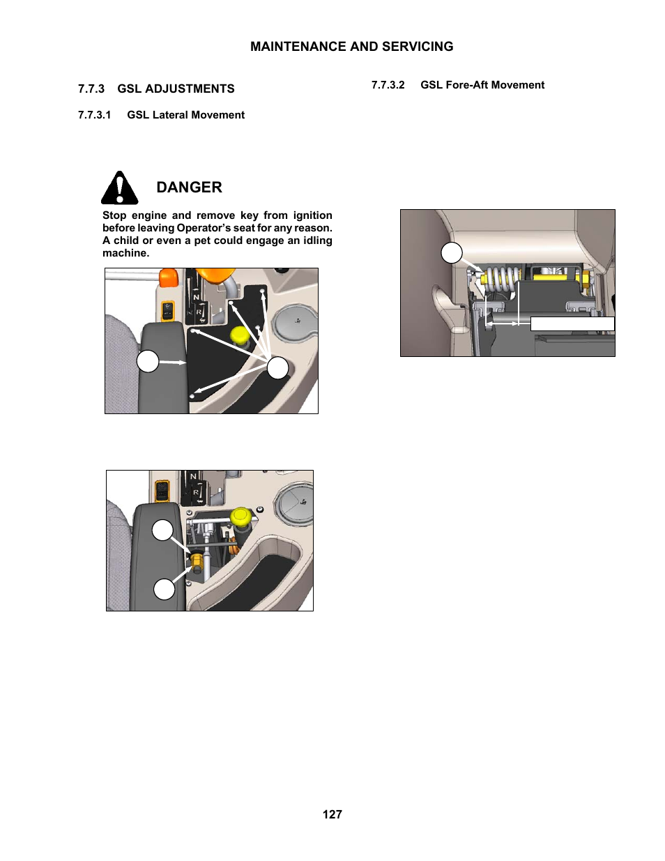 Danger | MacDon M150 SP User Manual | Page 129 / 234