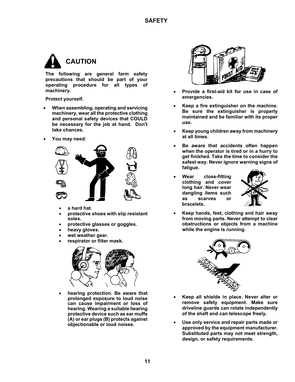 Caution | MacDon M150 SP User Manual | Page 13 / 234