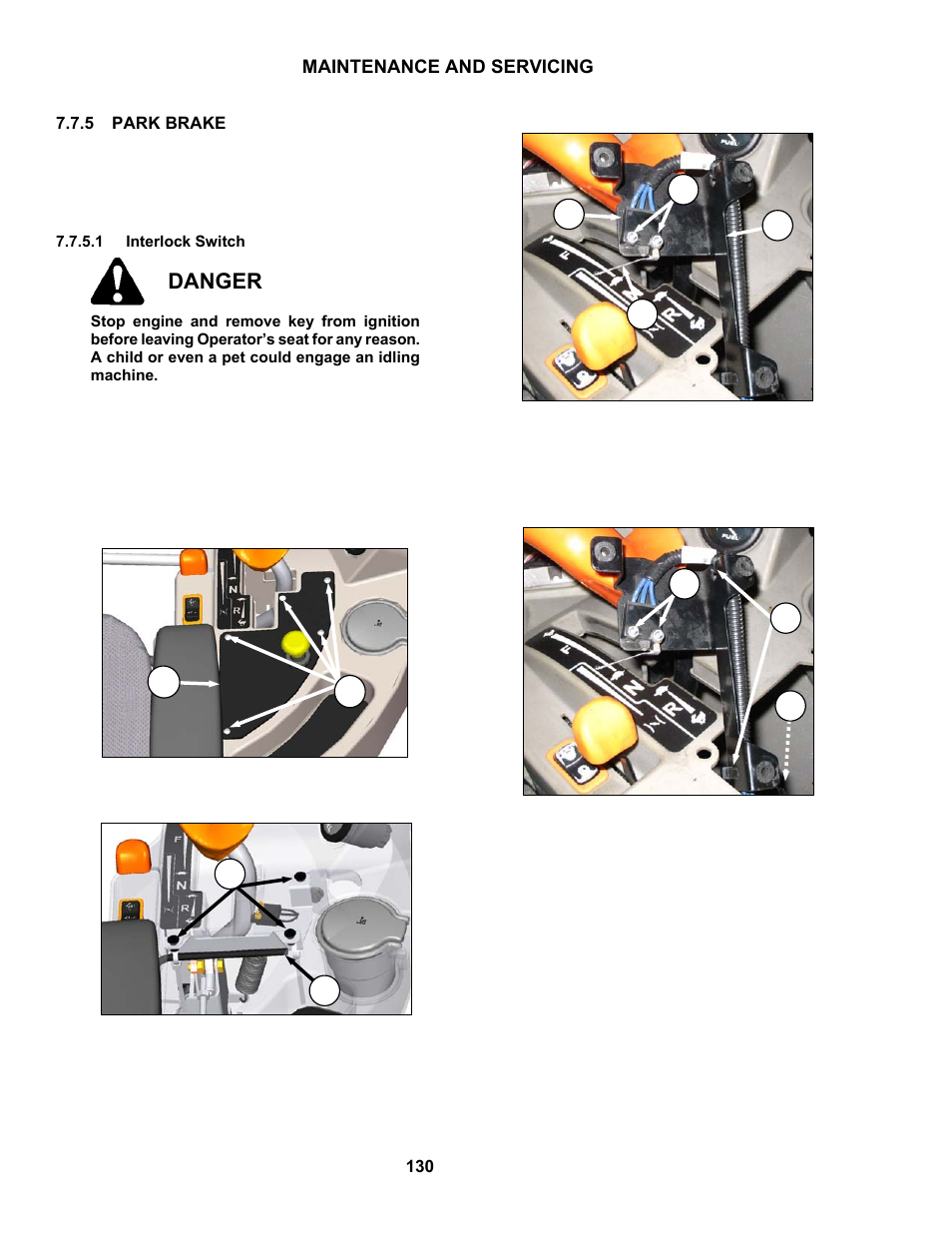 Danger | MacDon M150 SP User Manual | Page 132 / 234