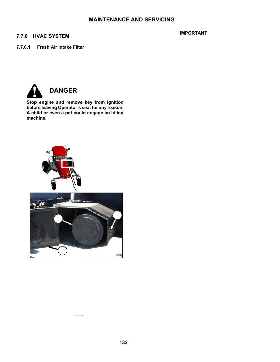 Danger | MacDon M150 SP User Manual | Page 134 / 234