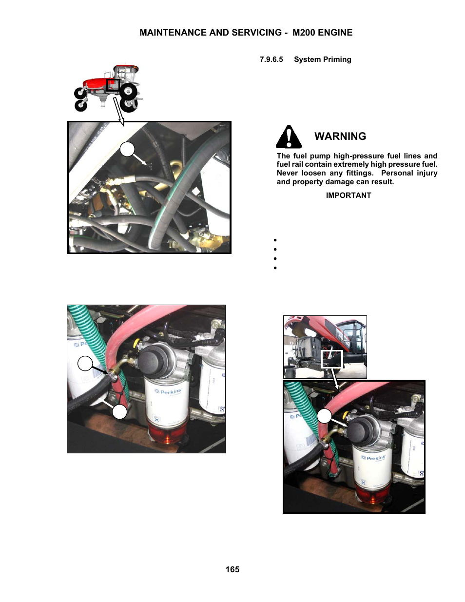 Warning | MacDon M150 SP User Manual | Page 167 / 234