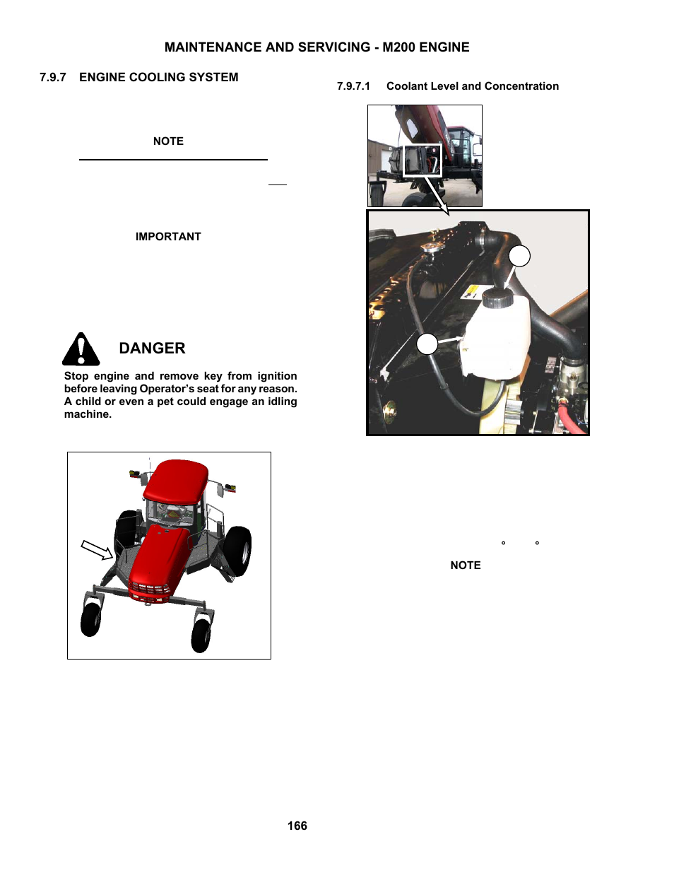 Danger | MacDon M150 SP User Manual | Page 168 / 234