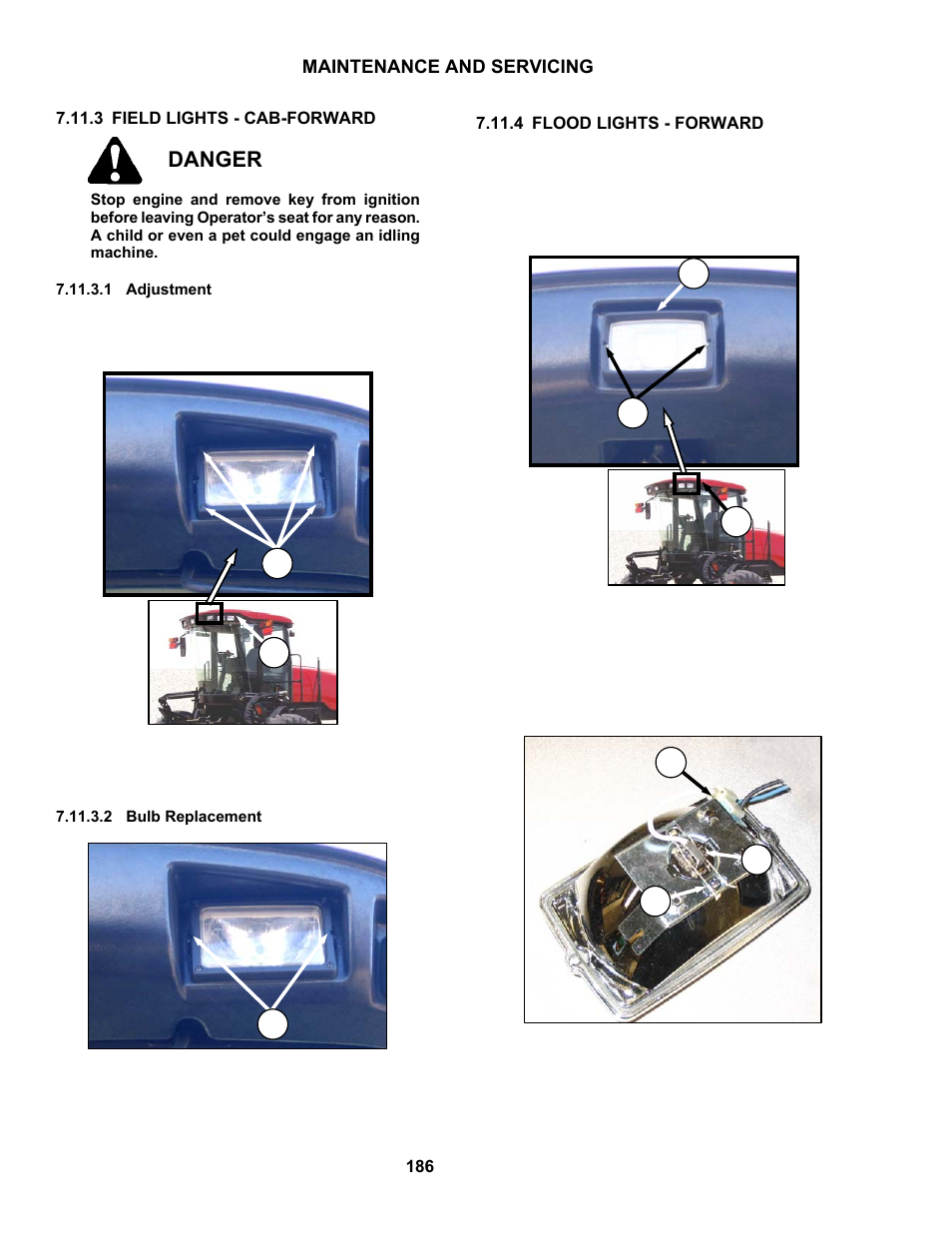 Danger | MacDon M150 SP User Manual | Page 188 / 234