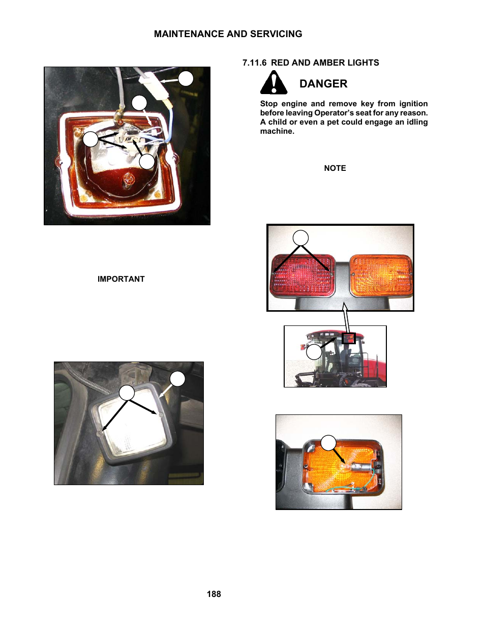 Danger | MacDon M150 SP User Manual | Page 190 / 234