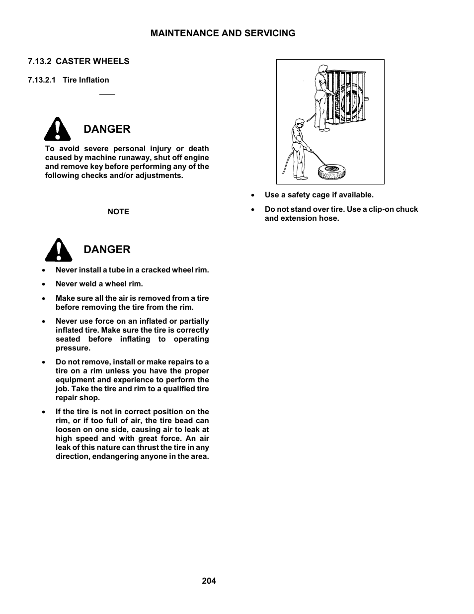 Danger | MacDon M150 SP User Manual | Page 206 / 234