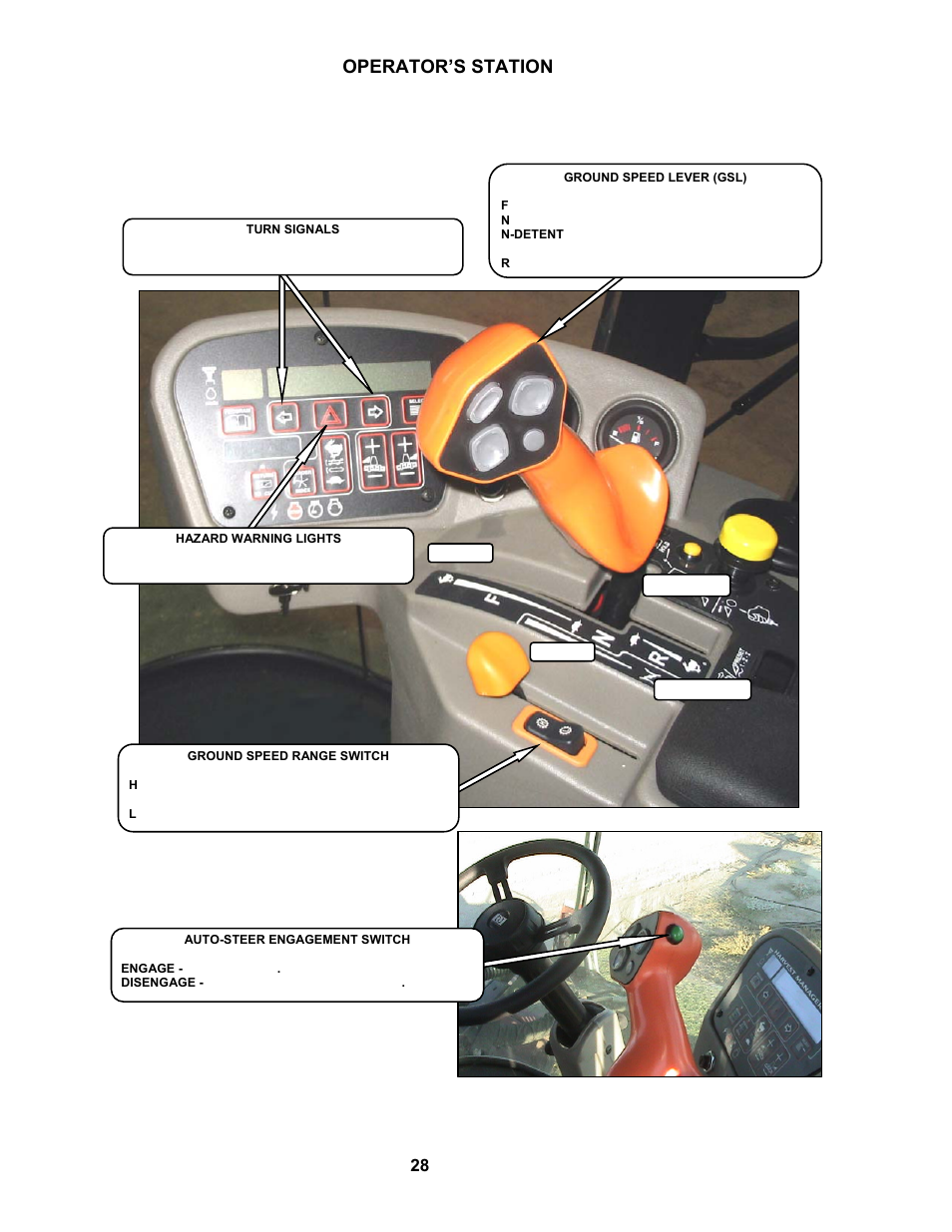 Operator’s station, 16 windrower controls | MacDon M150 SP User Manual | Page 30 / 234