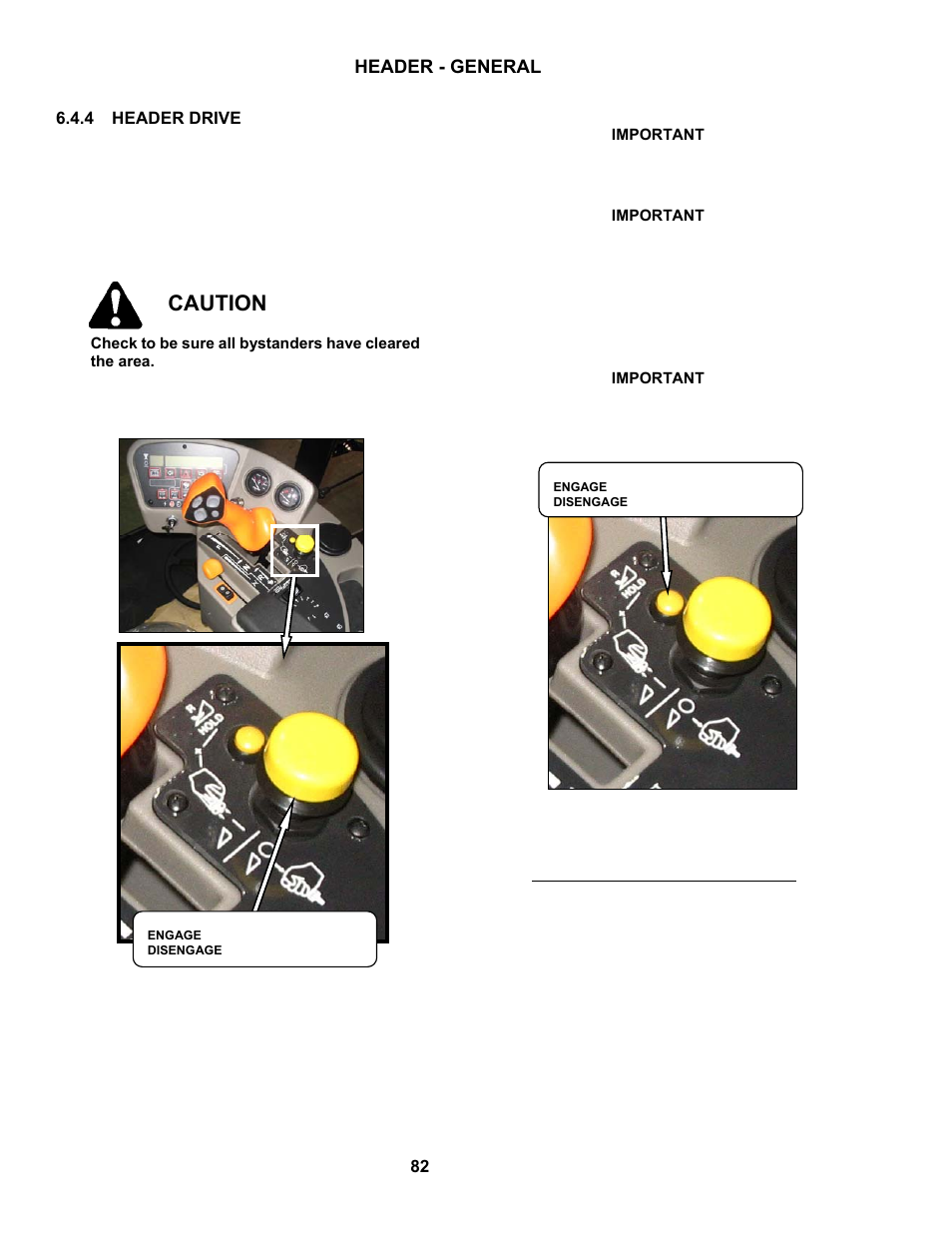 Caution | MacDon M150 SP User Manual | Page 84 / 234