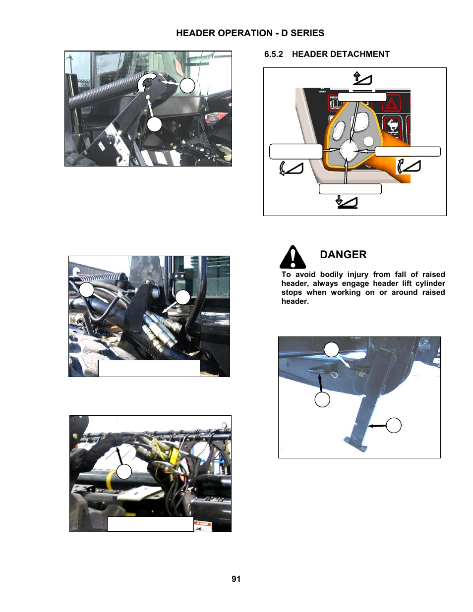 Danger | MacDon M150 SP User Manual | Page 93 / 234