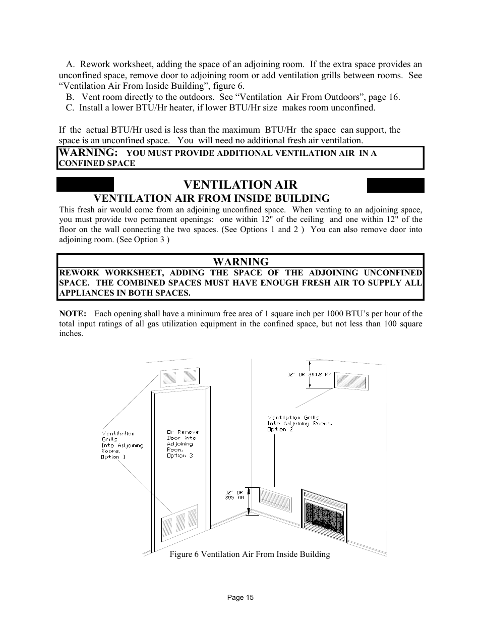 Ventilation air | New Buck Corporation 42 User Manual | Page 17 / 52