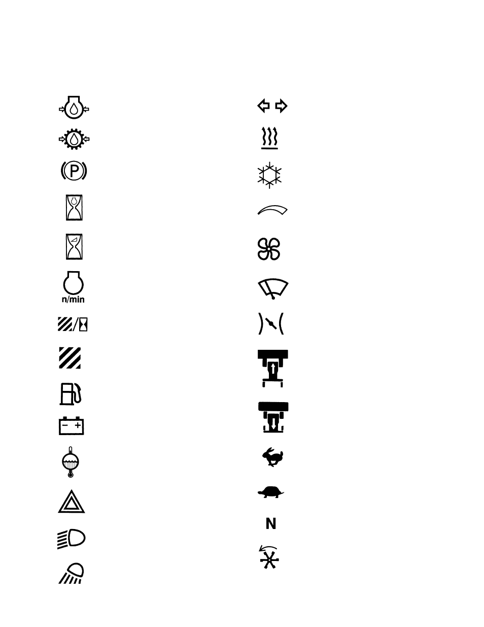 Operator's station symbol definitions | MacDon 9352c SP User Manual | Page 17 / 155