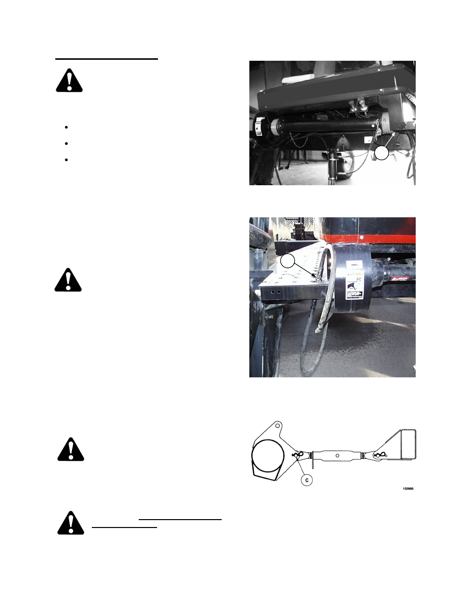Operation detaching the header (continued) | MacDon 9352c SP User Manual | Page 48 / 155