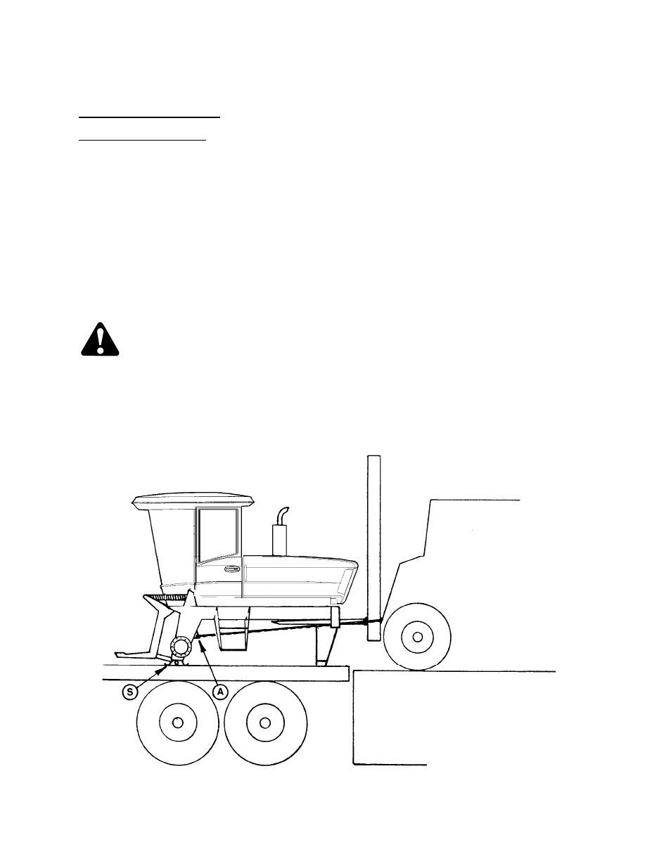 Unloading one forklift method | MacDon 9352i SP User Manual | Page 134 / 155