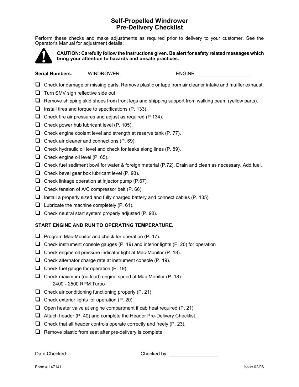 MacDon 9352i SP User Manual | Page 149 / 155
