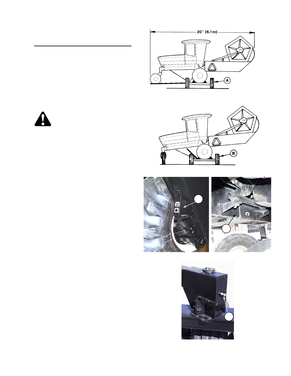 Operation transporting the windrower | MacDon 9352i SP User Manual | Page 54 / 155
