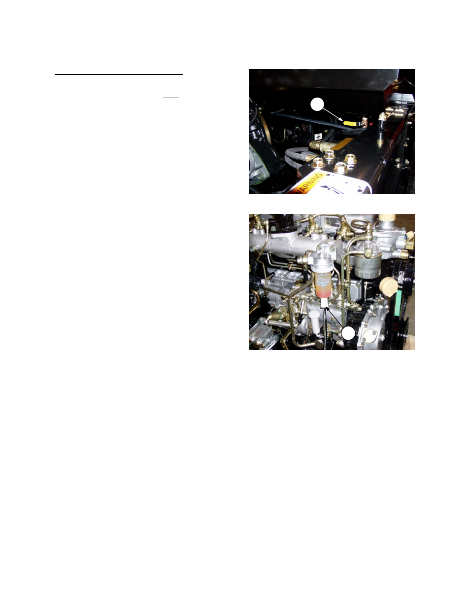 Maintenance/service diesel engine: fuel system | MacDon 9352i SP User Manual | Page 74 / 155