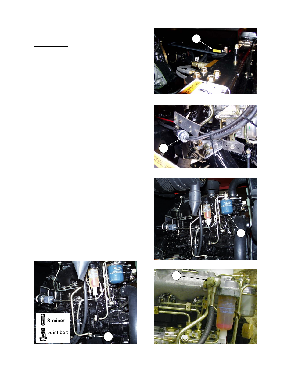 Maintenance/service diesel engine: fuel system | MacDon 9352i SP User Manual | Page 75 / 155