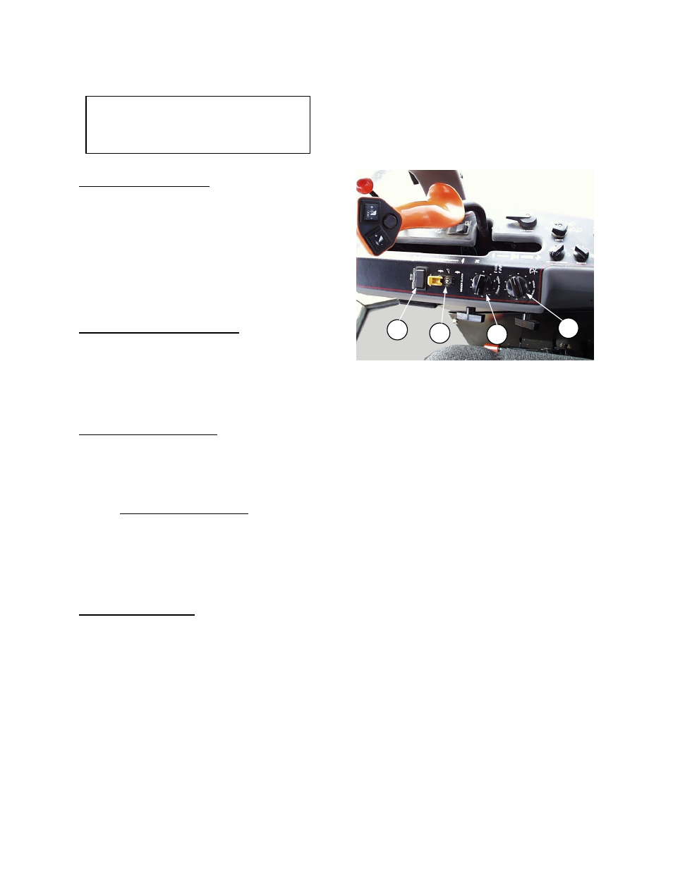 Operator's station header controls | MacDon 9250 SP User Manual | Page 25 / 160