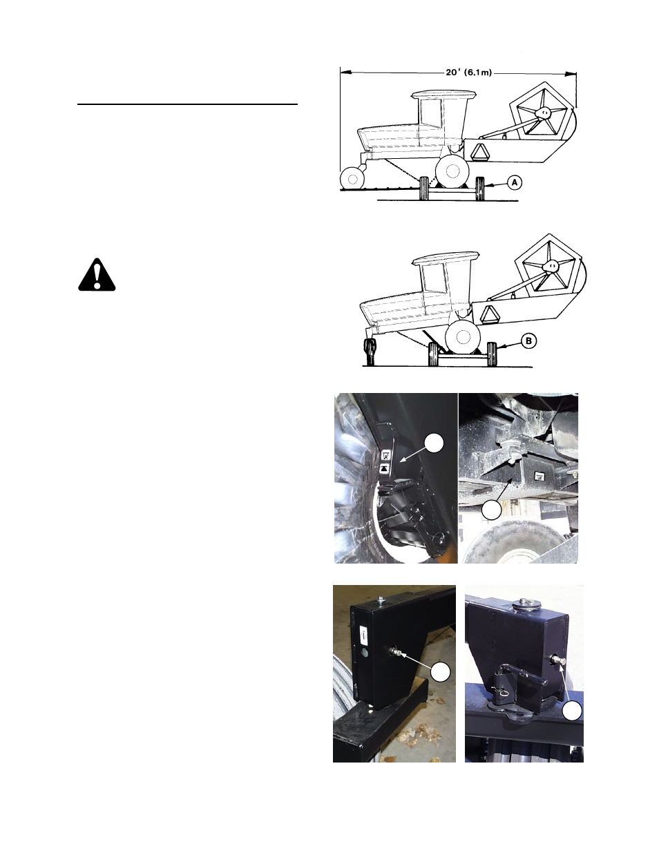 Operation transporting the windrower | MacDon 9250 SP User Manual | Page 54 / 160