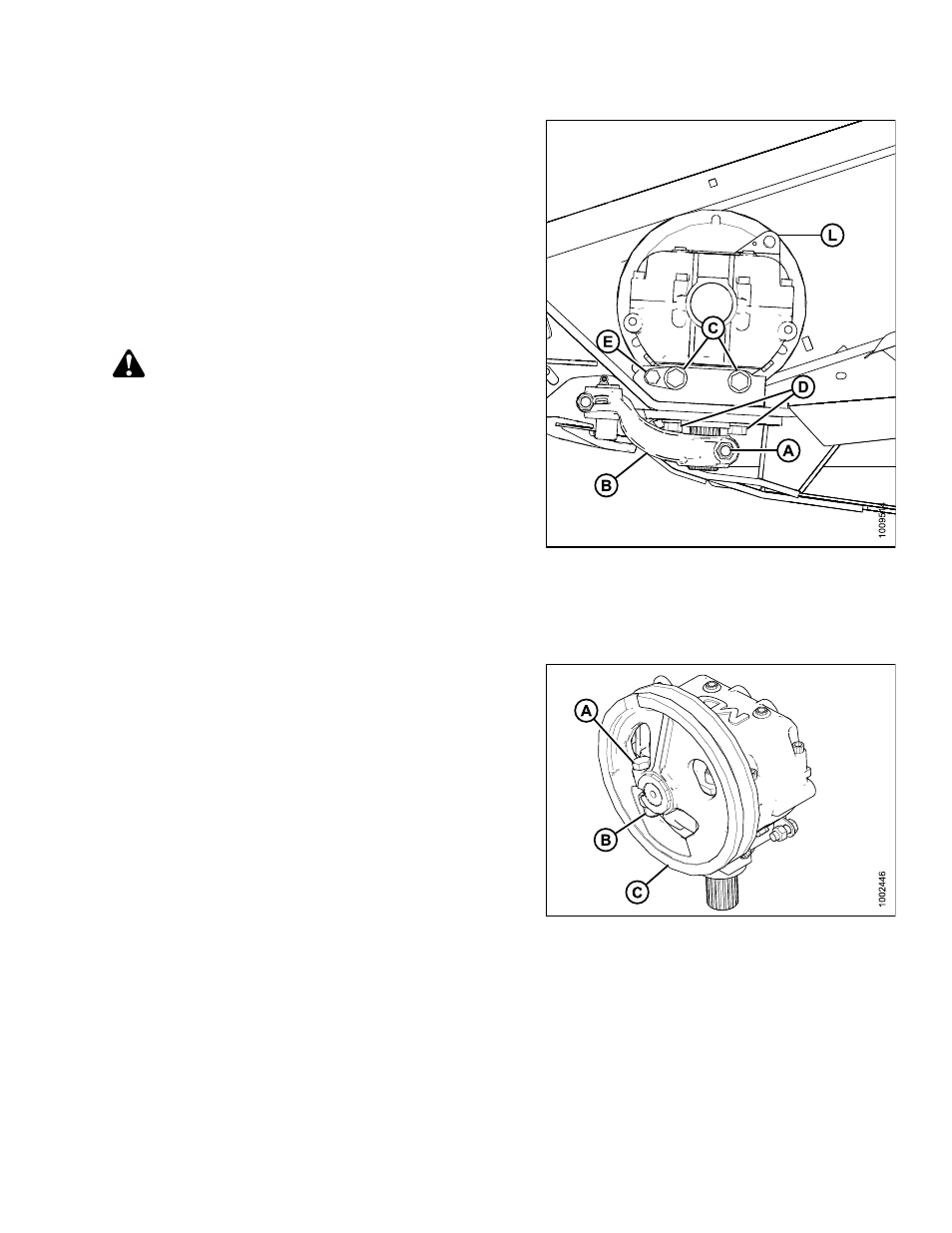Removing knife drive box pulley, Caution | MacDon D65 SP DHOM User Manual | Page 169 / 292