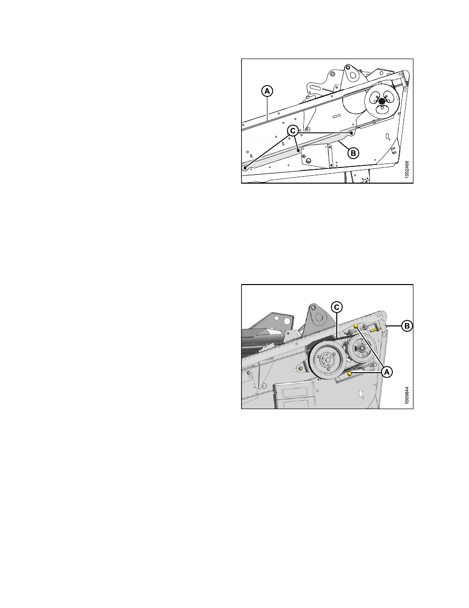 Timed double knife drive belts, Removing timed drive v-belts | MacDon D65 SP DHOM User Manual | Page 176 / 292