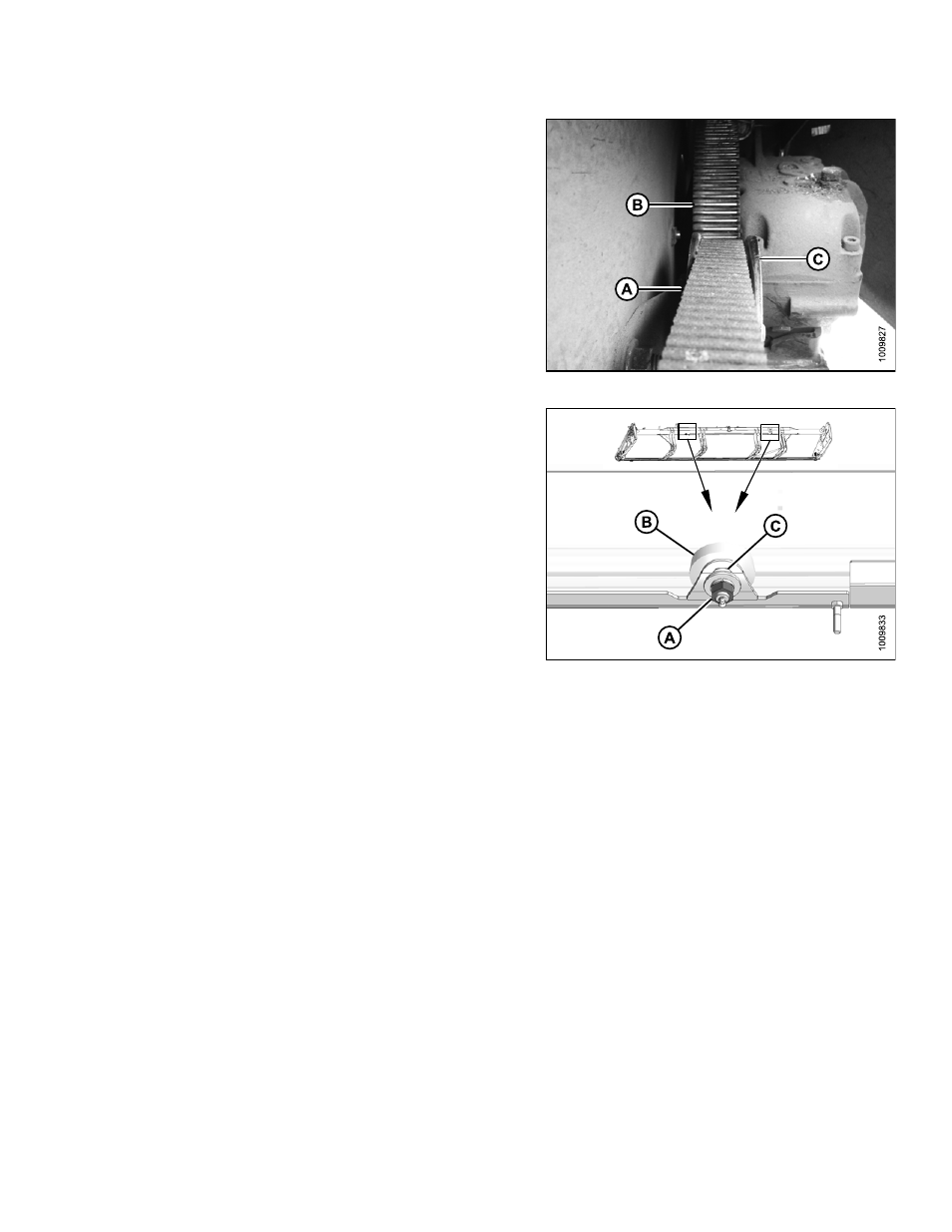, adjusting belt tracking, , adjusting belt | MacDon D65 SP DHOM User Manual | Page 185 / 292