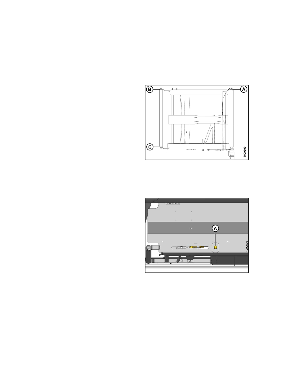 8draper roller maintenance, Inspecting draper roller bearing, Draper deck idler roller | Removing draper idler roller, Draper roller maintenance, 8 draper roller maintenance | MacDon D65 SP DHOM User Manual | Page 200 / 292