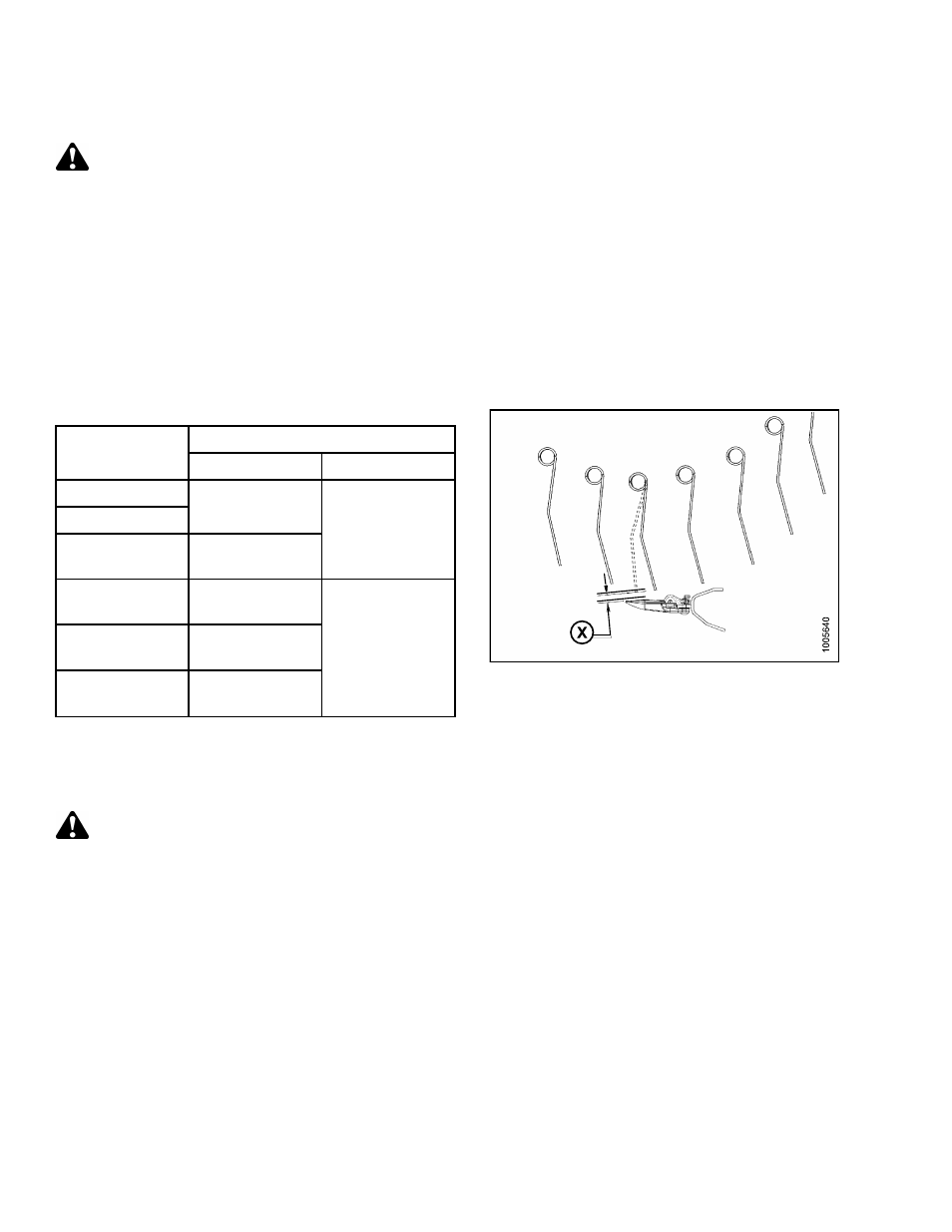 8reel, 1reel clearance to cutterbar, Measuring reel clearance | Table 6.15 finger to guard/cutterbar clearance, Reel, Reel clearance to cutterbar, 1 reel clearance, 8 reel, Caution, 1 reel clearance to cutterbar | MacDon D65 SP DHOM User Manual | Page 212 / 292