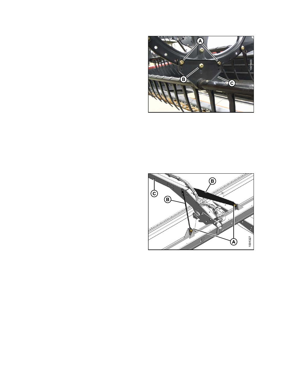 3centering the reel, Centering double reels, Centering the reel | 3 centering the reel | MacDon D65 SP DHOM User Manual | Page 216 / 292
