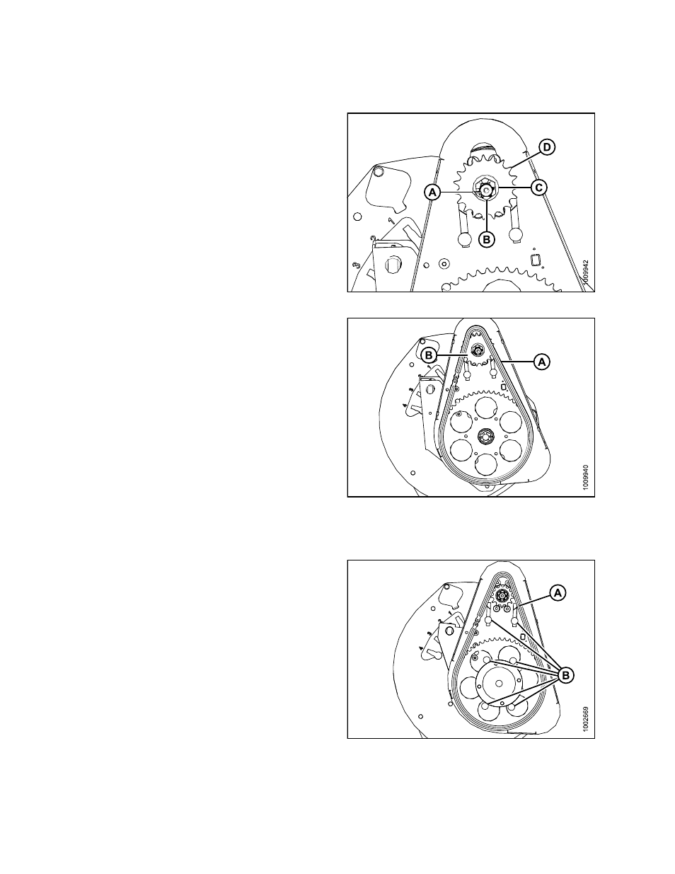 Installing drive sprocket, Tightening drive chain, Installing drive sprocket tightening drive chain | MacDon D65 SP DHOM User Manual | Page 244 / 292