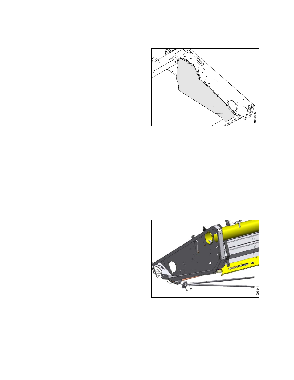 4draper deflector (wide), 5draper extension kit, 6end swath deflector rods (end delivery) | Draper deflector (wide), Draper extension kit, End swath deflector rods (end delivery), 4 draper deflector (wide), 5 draper extension kit, 6 end swath deflector rods (end delivery) | MacDon D65 SP DHOM User Manual | Page 278 / 292