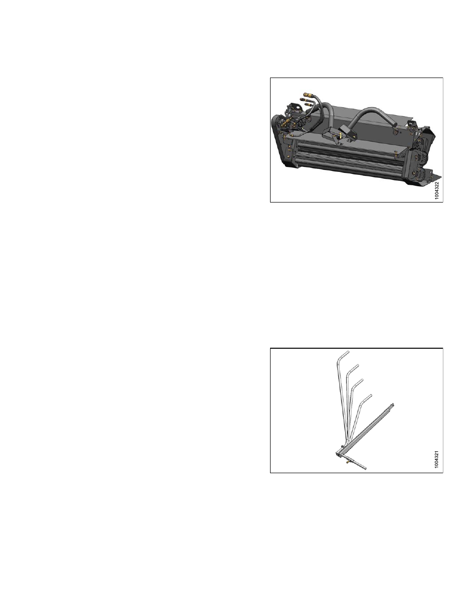 7hc10 hay conditioner, 8hydraulic deck shift package, 9swath forming rods (center delivery) | Hc10 hay conditioner, Hydraulic deck shift package, Swath forming rods (center delivery), 7 hc10 hay conditioner, 8 hydraulic deck shift package, 9 swath forming rods (center delivery) | MacDon D65 SP DHOM User Manual | Page 279 / 292