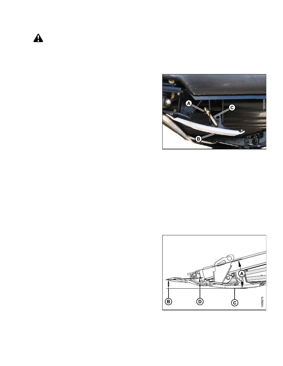 2header float, 3header angle, Header float | Header angle, Danger, 2 header float, 3 header angle | MacDon D65 SP DHOM User Manual | Page 67 / 292