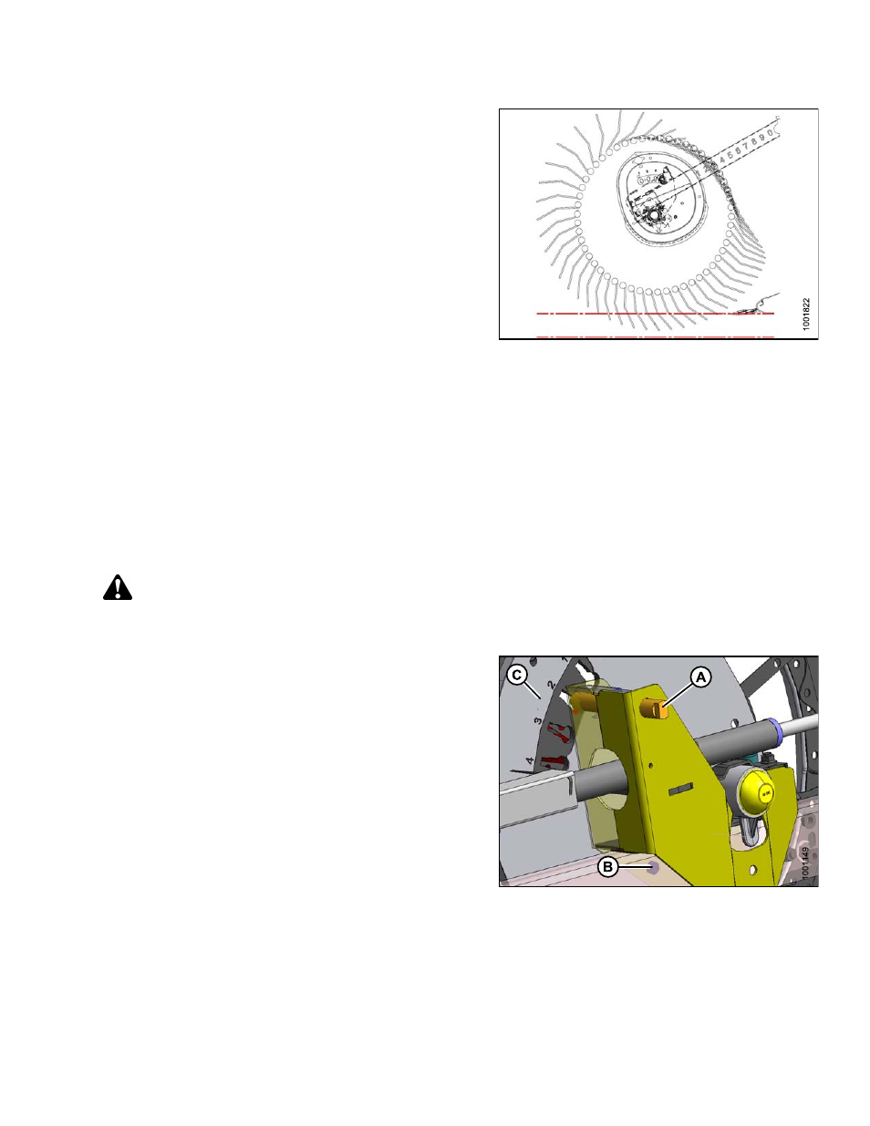 Adjusting reel cam, Warning | MacDon D65 SP DHOM User Manual | Page 79 / 292