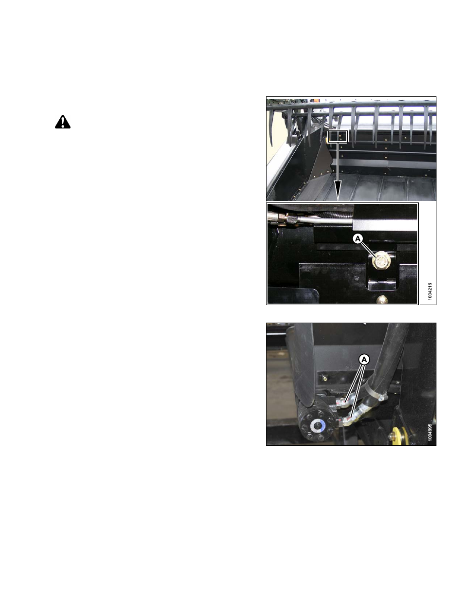 2shifting decks manually, Shifting decks manually, 2 shifting decks manually | Caution | MacDon D65 SP DHOM User Manual | Page 89 / 292