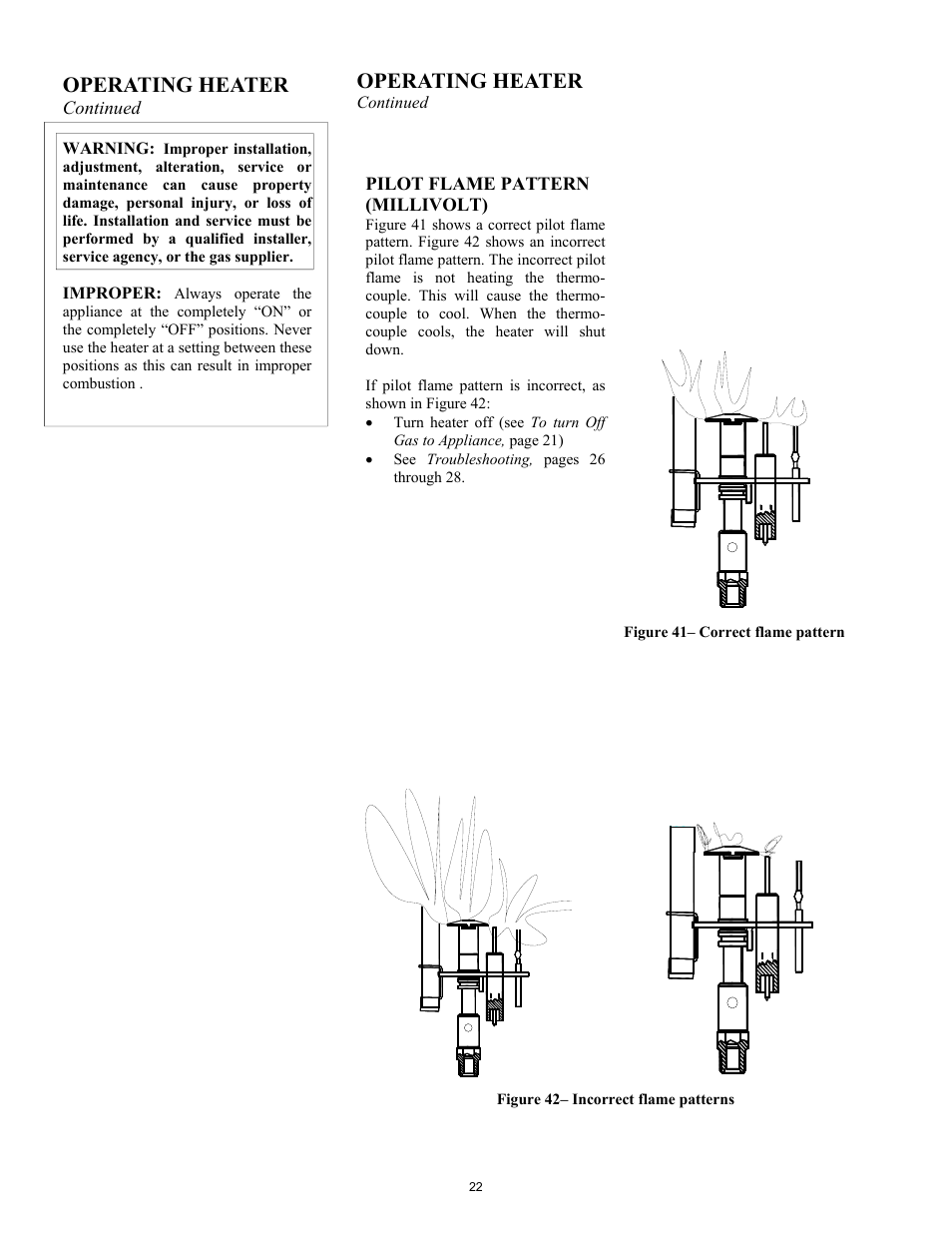 Operating heater | New Buck Corporation CDVB200 User Manual | Page 26 / 40