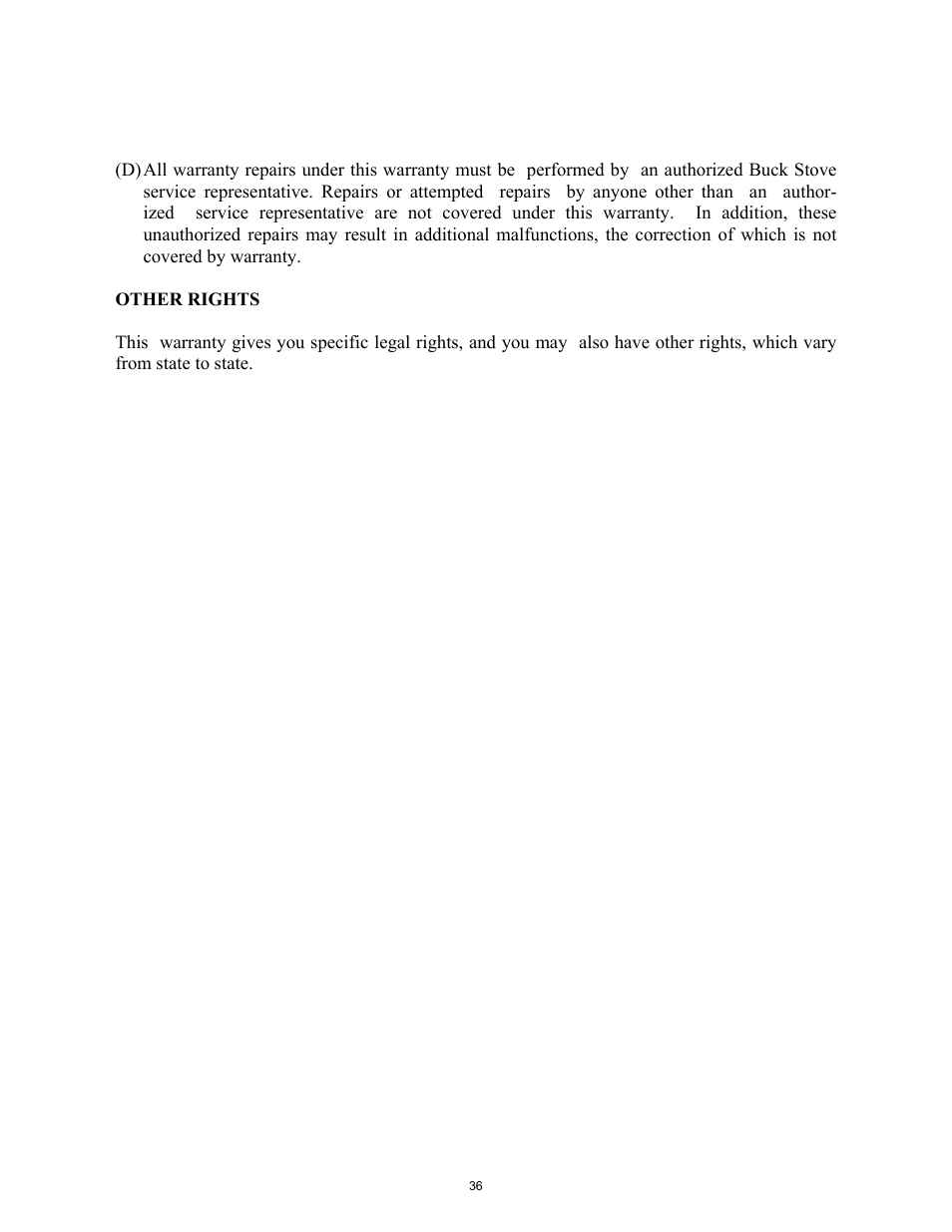 New Buck Corporation CDVB200 User Manual | Page 40 / 40