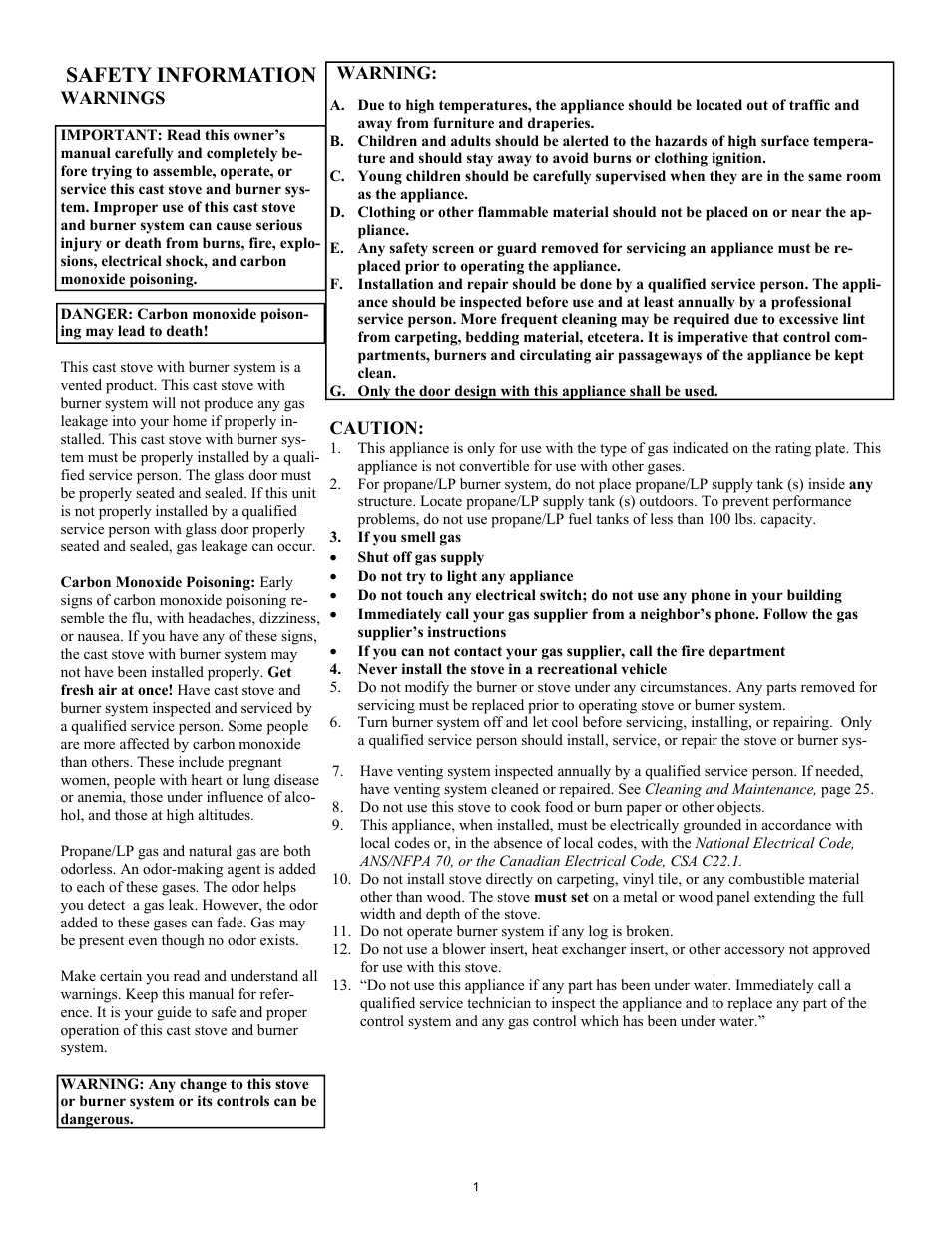 Safety information | New Buck Corporation CDVB200 User Manual | Page 5 / 40