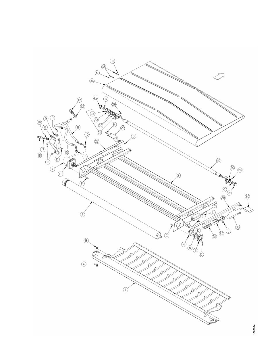 11feed deck and pan, Feed deck and pan, 11 feed deck and pan | MacDon HC10 for D-Series User Manual | Page 139 / 154