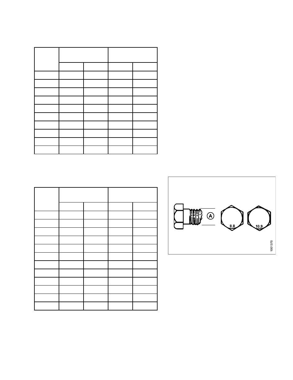 2metric bolt specifications, Metric bolt specifications | MacDon HC10 for D-Series User Manual | Page 25 / 154