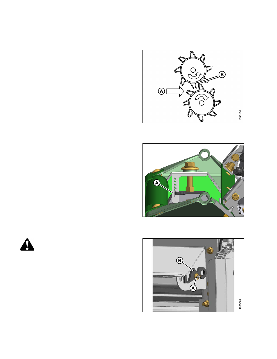 2checking roll gap, 3checking roll timing, Checking roll gap | Checking roll timing, Caution | MacDon HC10 for D-Series User Manual | Page 68 / 154