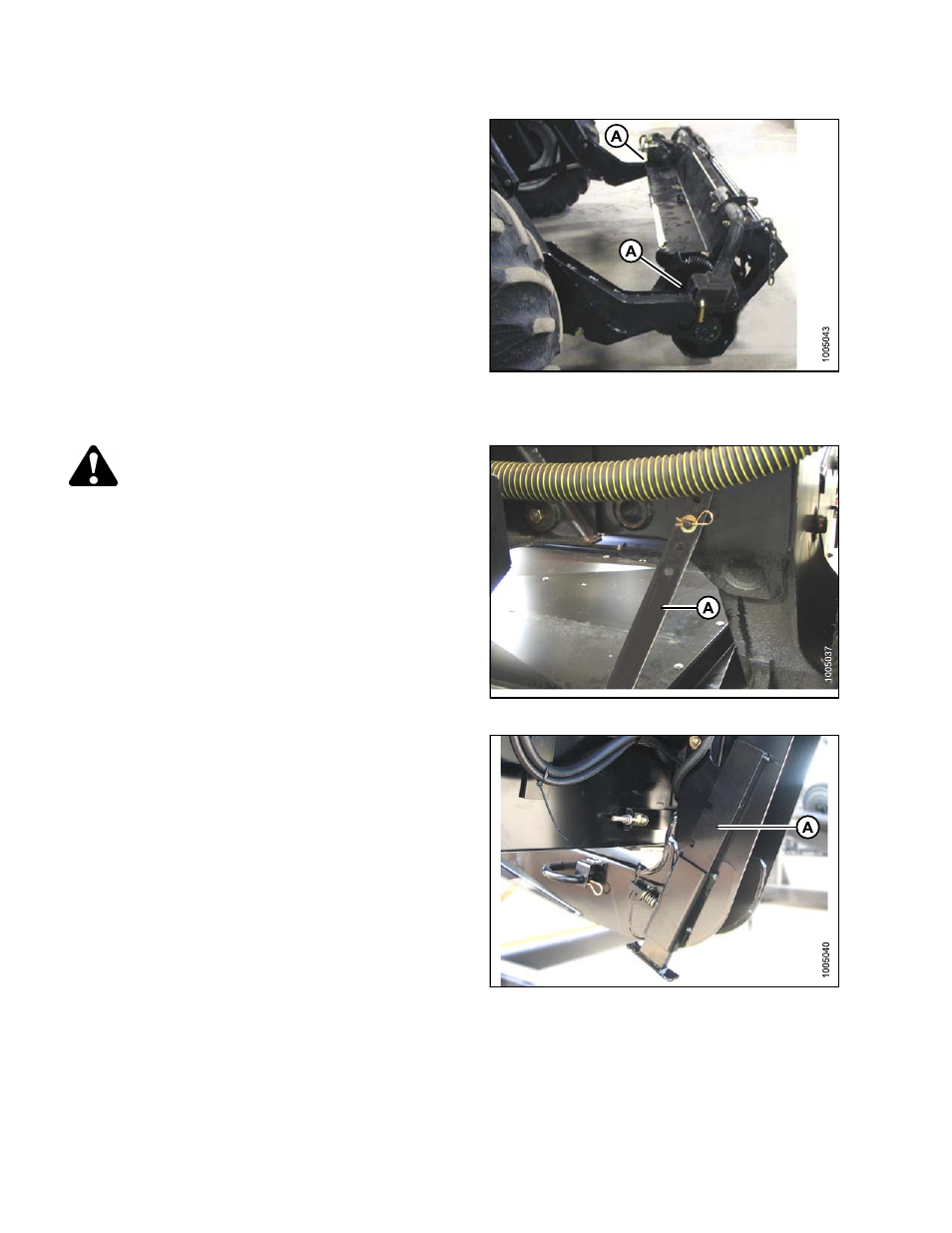 2detaching hay conditioner: lifting method, Detaching hay conditioner: lifting method, Caution | MacDon HC10 for D-Series User Manual | Page 78 / 154