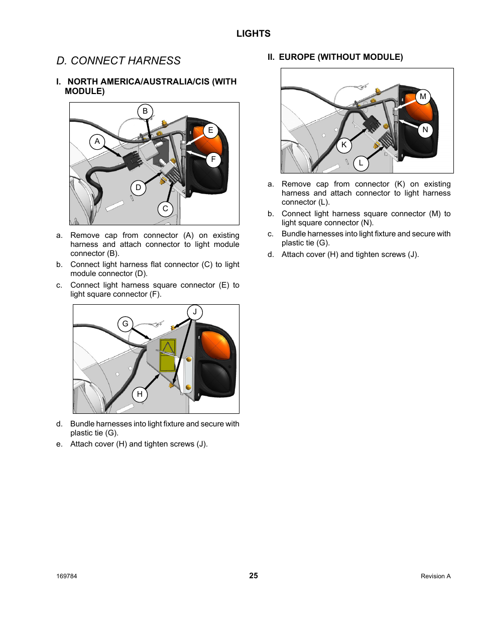 D. connect harness | MacDon D65 User Manual | Page 27 / 42