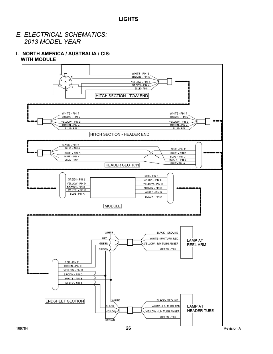 E. electrical schematics: 2013 model year | MacDon D65 User Manual | Page 28 / 42
