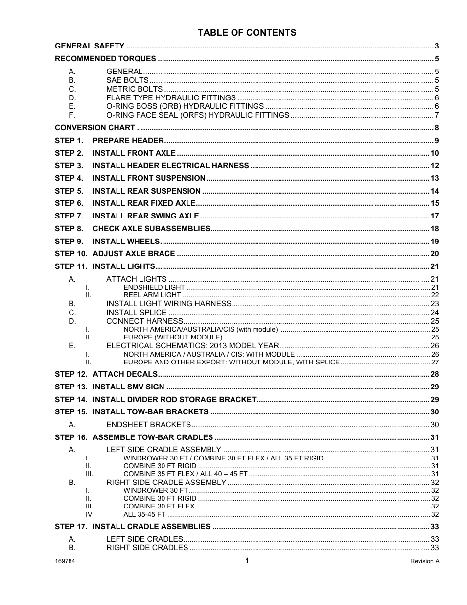 MacDon D65 User Manual | Page 3 / 42